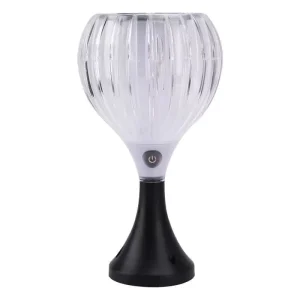 Solar Garden Lamp IP65 Rated Rechargeable Water Resistant Button & Light Sensor Control ABS Material