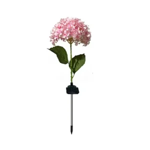 Solar Garden Light IP65 Rated LED Floor Lamp with Hydrangea Design for Road & Garden Use Creative Outdoor Night Lighting