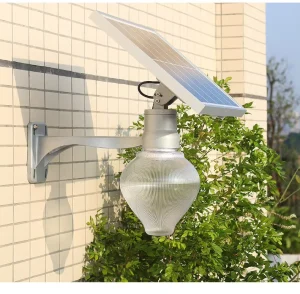 Solar Garden Light Panel Retro Yard Wall Balls Decorative Gate Bulb Outdoor IP66 Waterproof Solar Lanterns for Garden Lawn