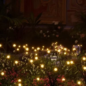 Solar IP65 Indoor Garden Decoration Christmas Landscape Lights Firework Firefly Lawn Lamps Country House Terrace Balcony Decor