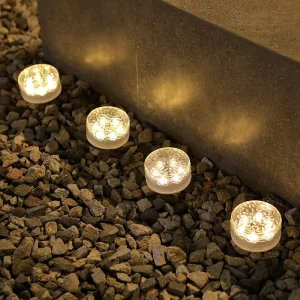 Solar IP65 Waterproof LED Floor Tile Light for Outdoor Garden Courtyard Stair Villa Decoration Party Lights