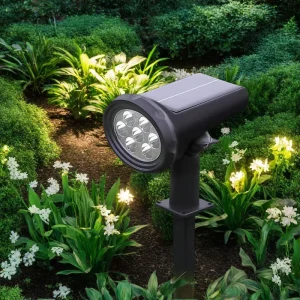 Solar LED Decorative Garden Light IP65 Waterproof Tree Lawn Spotlight Ground Plug Monocrystalline Solar Cell Lithium Polymer