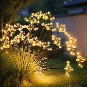 Solar LED Fireworks Christmas Light String 360 Beam Angle for Garden Courtyard Festivals IP65 Rating CE Certified