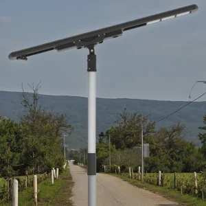 Solar LED Street Light Road 100W Smart Remote Control IP66 Waterproof Aluminum CE RoHS Certified Outdoor Lamps