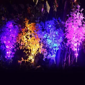 Solar Lamp LED Artificial Plants Solar Garden Courtyard Lamp