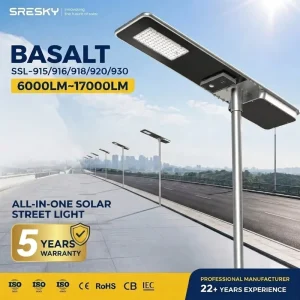 Solar Lamps Outdoor Solar-Powered Street Lamps All-in-One Solar LED Street Light