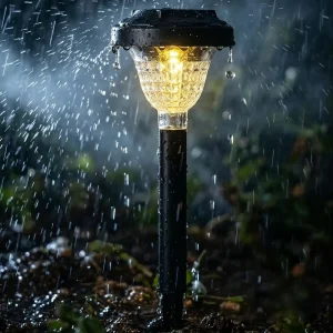 Solar Landscape Pathway Lights Modern Lights for Driveway Garden Walkway Yard Warm White Waterproof Solar Lawn Lamp