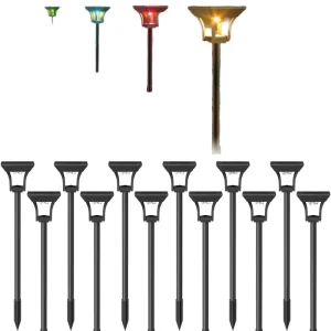Solar Lawn Light Garden Solar Channel Light Outdoor RGB Landscape Decoration Courtyard Light
