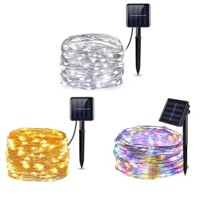Solar Led Garden Lights Outdoor With Remote LED Fairy Lights Waterproof Strip Light 100 Outdoor for Garden Patio Front Door