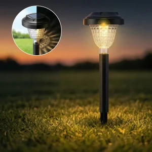 Solar Lights Outdoor Auto On Off Long Lasting Waterproof Garden Lights for Landscape Path Yard Driveway Pathway Walkway Decor