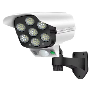 Solar Motion Sensor Light Outdoor IP66 Waterproof 77 LED Camera Spotlight 10W Garden Pathway Light