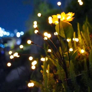 Solar Outdoor Garden Decoration Landscape Lights Firework Firefly Lawn Lamps Country House Terrace Balcony Decor Lamp