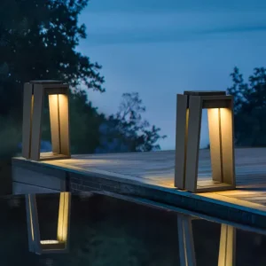 Solar Outdoor Garden Lights Waterproof LED Stainless Steel Terrace Garden Villa Landscape Lawn Lamp Garden Light Outdoor Lights