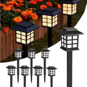 Solar Outdoor Lights LED Outdoor Waterproof Solar Walkway Lights of Lighting for Garden Landscape Path Yard Patio Driveway