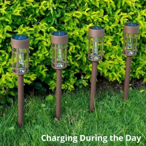 Solar Pathway Lights Outdoor IP65 Waterproof Auto On Off Solar Garden Lamp for Yard Landscape Path Walkway Decoration