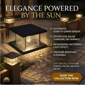 Solar Pillar Top Light Outdoor Waterproof Wall Top and Courtyard Lamp Modern Exterior Lighting for Gateways Boundary Wall Pillar