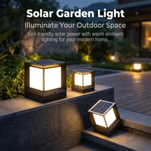 Solar Powered Garden Light IP65 Waterproof Aluminum Landscape Lamp for Yard, Patio, and Walkway