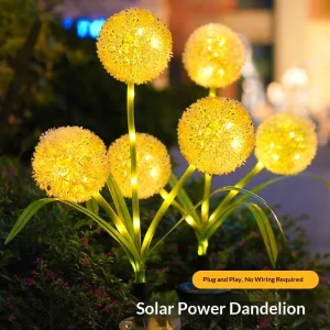 Solar Powered Outdoor Garden Lights with Waterproof Features