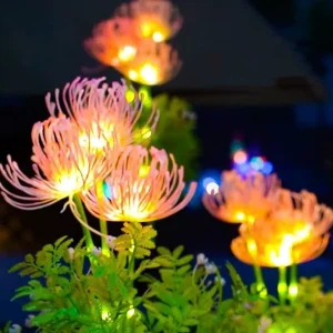 Solar Powered Warm Light Decorative Landscape Lights IP44 Rated Waterproof Outdoor Garden Lawn for Holiday Lighting