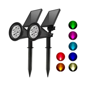 Solar Spotlight Lawn Lamp Outdoor Garden Landscape Lights for Patio Decor Tuinverlichting Courtyard Pathway Night Lighting