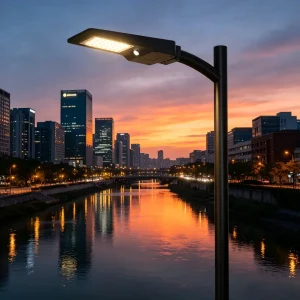 Solar Street Light 6000LM 40W IP65 Solar-Powered Outdoor Lighting