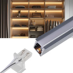 Solder-Free Recessed LED Under-Cabinet Linear Light Strip, 12V, 30cm 50cm 1m, Custom Length