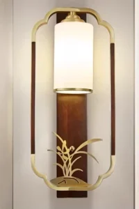 Solid Copper Fu Deer Minimalist LED Wall Lamp Bathroom Wall Sconce