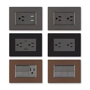 South American Electrical 2 Gang and 3 Gang 2 Way Wall Light Switch