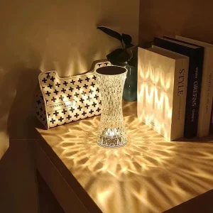 Spain’s Best selling Crystal Desk Lamp Grand Bedside Romantic Charging Petal Led Night Light