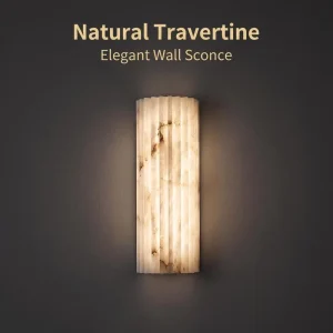 Spanish Alabaster Translucent Stone LED Wall Lamp for Driver Custom Design Dimmable Minimalist Clubhouse Villa