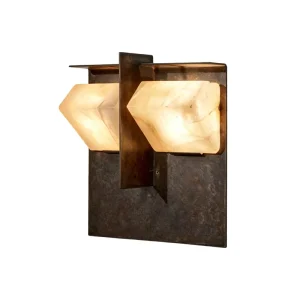 Spanish Natural Vintage Nordic Style Post Modern Wall Light for Hallways Corridors Staircases Living Room Marble Wall Lamp
