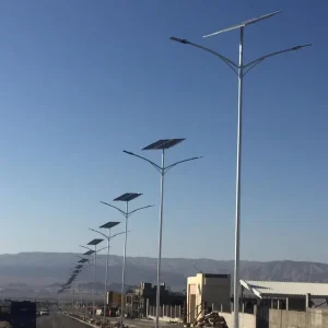 Split Solar LED Street Lamps IP65 Waterproof with 40W 100W Solar Panel & 12h Working Hours Outdoor Road Lighting