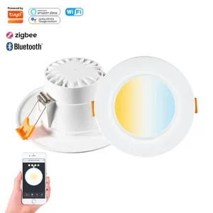 Spot LED Ceiling Lamp Recessed Round Lighting Smart Home Light 5W RGB Dimmable Zigbee Smart Downlight