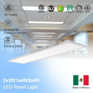 Square 2×4 LED Flat Panel Light CRI>80 Drop Ceiling 0-10V Dimmable