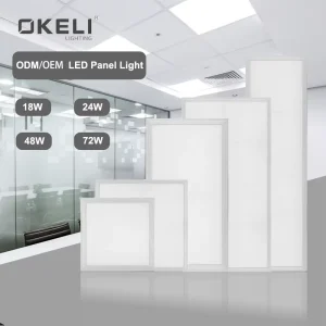 Square Rectangle Aluminum Iron 18W 24W 48W 72W Recessed Ceiling LED Panel
