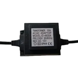Square Waterproof Circular 220 RPM 12V/24V AC Transformer for Outdoor Lighting Fixtures
