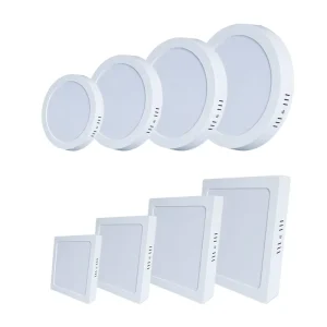 Square and Round Acrylic Surface Mounted Slim LED Ceiling Panel Light 12W 18W 24W 36W for Home and Office