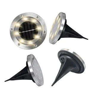 Stainless Steel Solar Powered LED Garden Lights IP65 Waterproof Motion Sensing Lawn Patio Outdoor Lighting