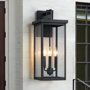 Stainless Steel Wall Lamp Outdoor Lighting Waterproof Modern Creative Retro Outdoor Wall Lamp Fixture for Garden Courtyard Villa