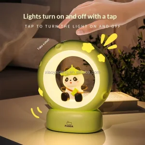 Star Moonlight Floating LED White Night Light Cute Pet Shape Spaceman Kawaii ABS Dimmable Christmas Birthday Gift Kids Home