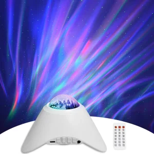 Star Projector Night Light with Music Aurora LED Light Bar White Noise and Timer