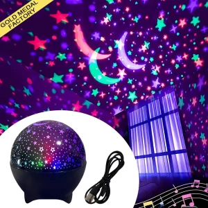 Starry Sky Fantasy Projection Night Light Northern Ceiling Light Magic Ball Bedroom Lamp