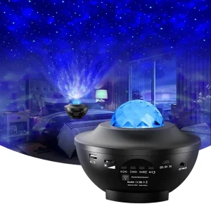 Starry Sky Laser Projector Light Galaxy Projection Lamp with Speaker for Bedroom