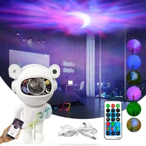 Starry Sky Moon Star Galaxy Projector Night Light Astronaut Nebula Galaxy Lighting Night Lamp for Children Gifts