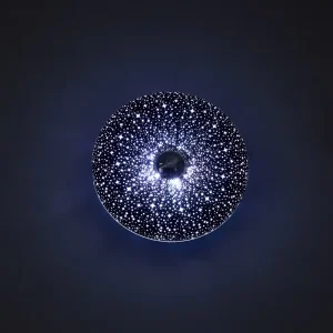 Starry Sky Style ABS Touch-Dimmable USB Rechargeable Wireless Remote Control Donut Indoor Table Lamp Wall Lamp