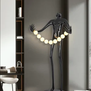 Statue Character Floor Lamp Art Deco Floor Lamp Simple Modern Bedside Living Room Gallery Clothing Store Hotel Floor Lamp