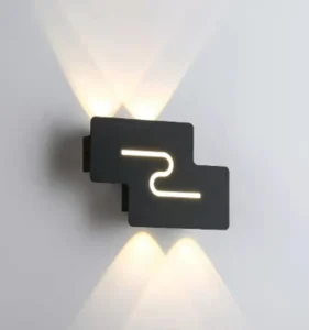 Step Design Minimalist LED Wall Sconces Modern Aluminum Shadow Projection Wall Lamp for Living Room Bedroom