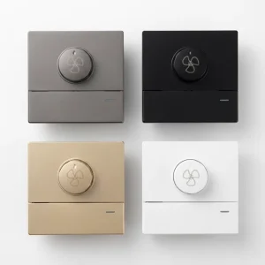 Stepless Knob Speed Control Switch for Electric and Ceiling Fans Wall Switch