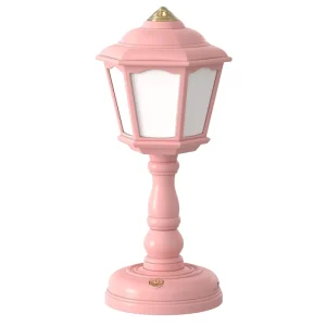 Street Lamp Style Night Table Lamp Minimalist Vintage LED Desk Light Warm White Touch Control USB Rechargeable for Home Office