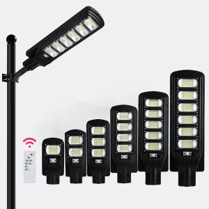 Street Light Solar Lamparas Led All in One Solar Lighting Lamps Sensor Outdoor Waterproof Remote Control Exteriores Street Light